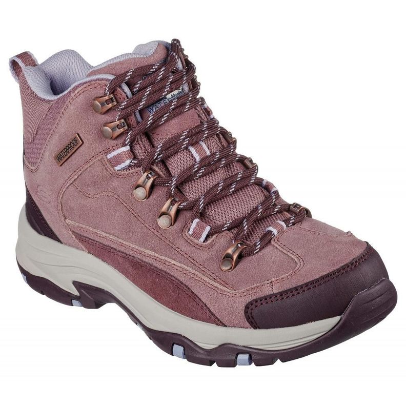 Botin Mujer Trego Malva Skechers-0