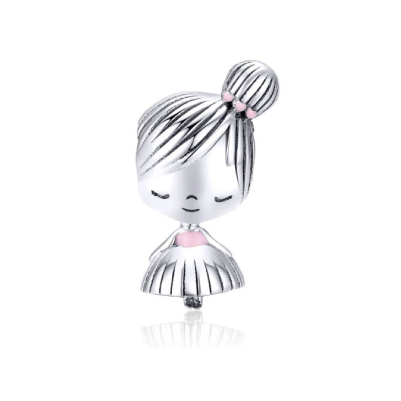 Charm Dulce Niña en Plata Fina 925 SILVER HEART-0