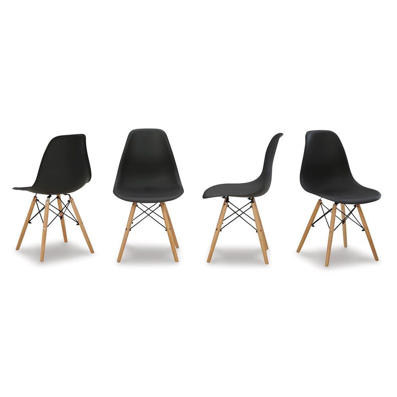 Pack 4 sillas comedor Jaspeni black-2