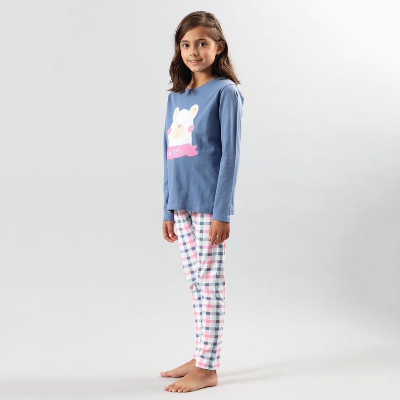 Pijama 2P M/Larga - Pantalon Pitillo-0