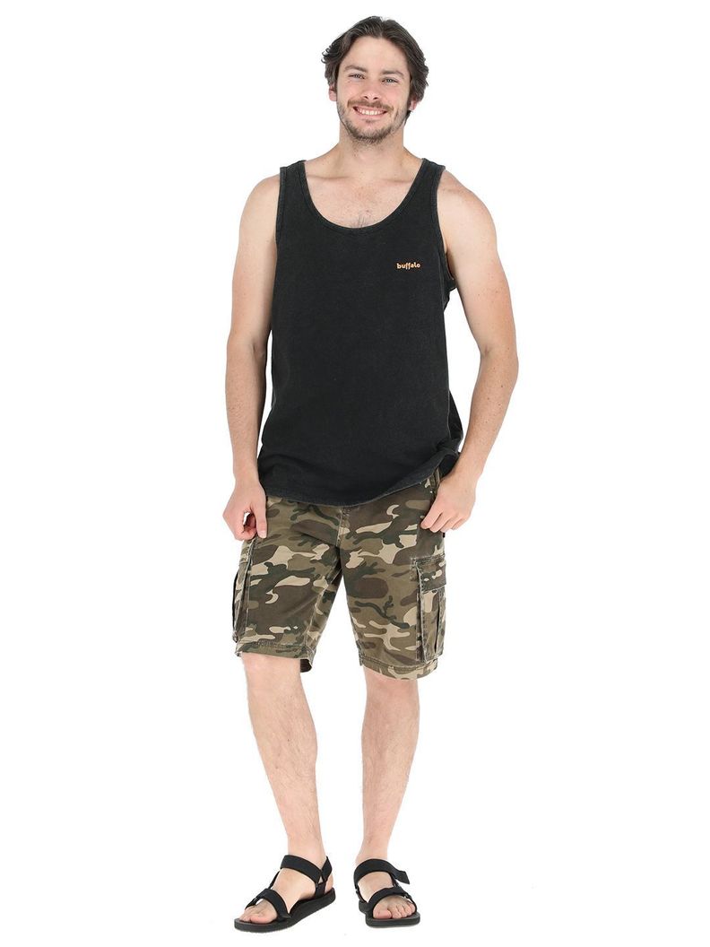 Polera Sin Mangas Abejorro Negro Hombre-1