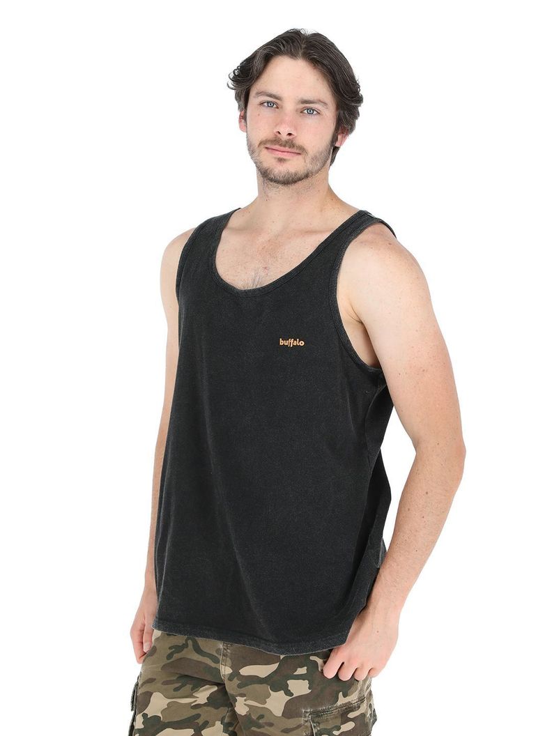 Polera Sin Mangas Abejorro Negro Hombre-0