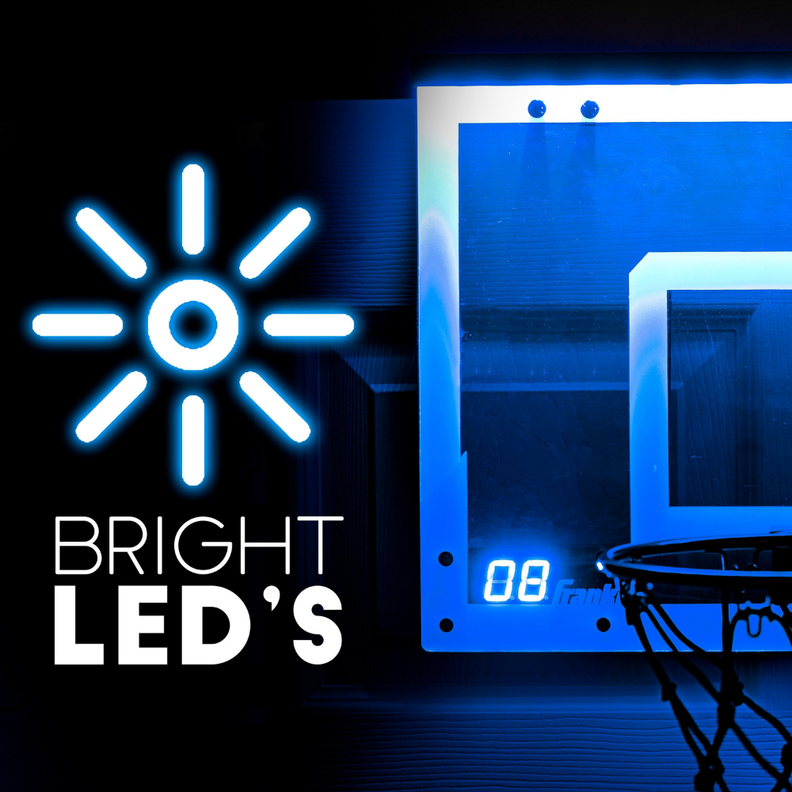 Tablero de Basketball Luces LED 46 x 30 cm Pro-2