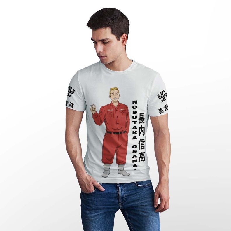 Polera Anime Tokyo Revengers - Nobutaka Osanai D6-0