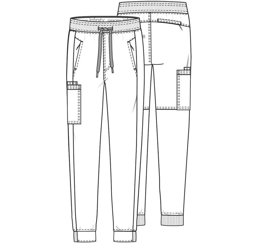 Uniforme Clinico Pantalon Jogger Infinity Hombre-4