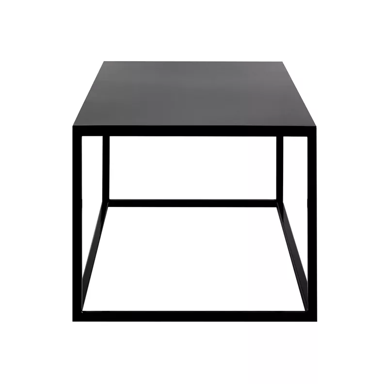 Mesa de Centro 80 Rectangular Metal Black Negra-4