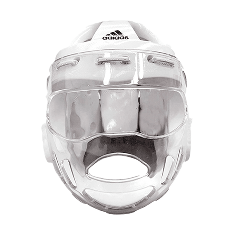 Cabezal Protector para Taekwondo Con Mica Blanco Adidas WTF-0