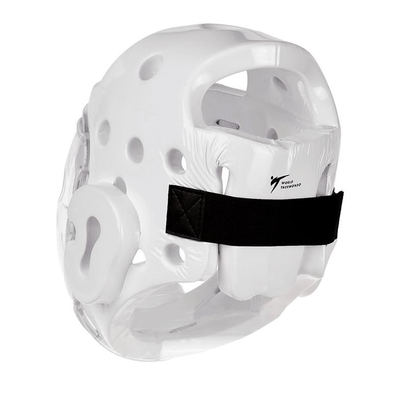 Cabezal Protector para Taekwondo Con Mica Blanco Adidas WTF-2