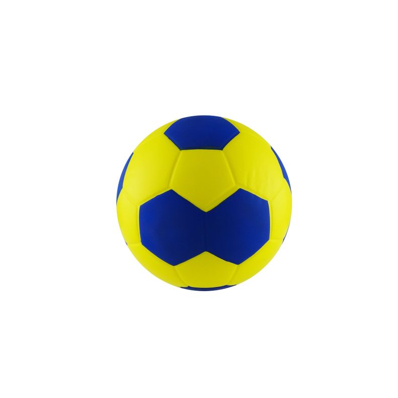 BALON ESPONJA PU.HANDBALL 6"  AMARILLO/AZUL-0