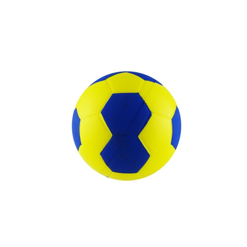 BALON ESPONJA PU.HANDBALL 6"  AMARILLO/AZUL-2