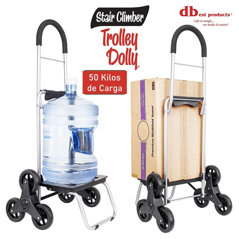Carrito De Compras Plegable Escalador Feria Trolley Dolly Yegua Black-5
