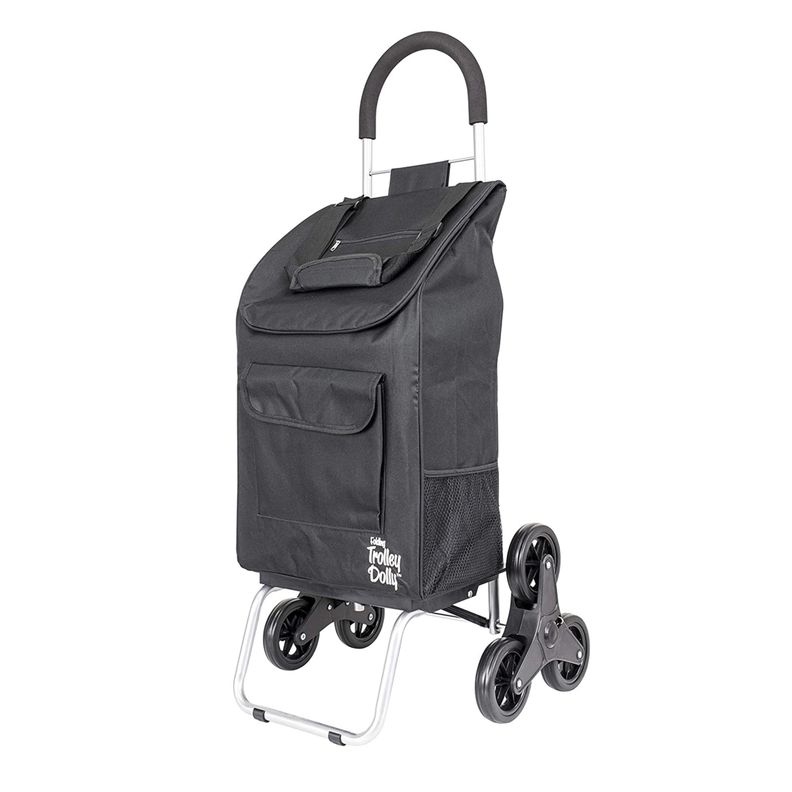 Carrito De Compras Plegable Escalador Feria Trolley Dolly Yegua Black-0