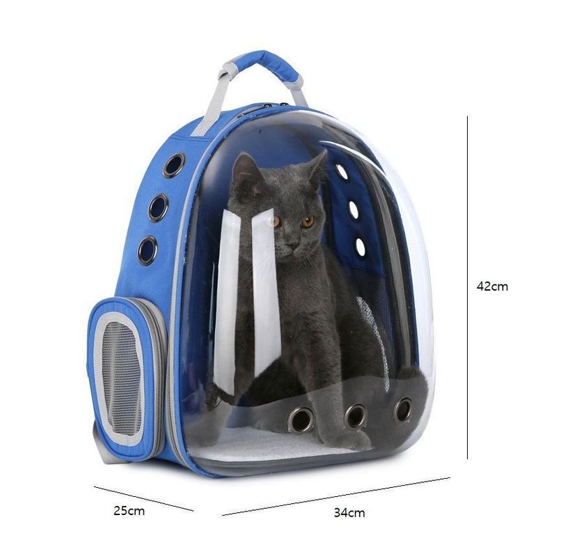 Mochila Bolso Transportes Transparente Mascotas -4