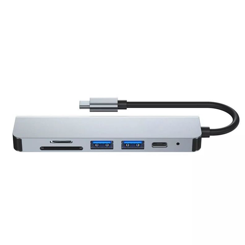 Hub Tipo C 6 en 1 Hdmi 4k Sd Pd Compatible Mac y Windows-2