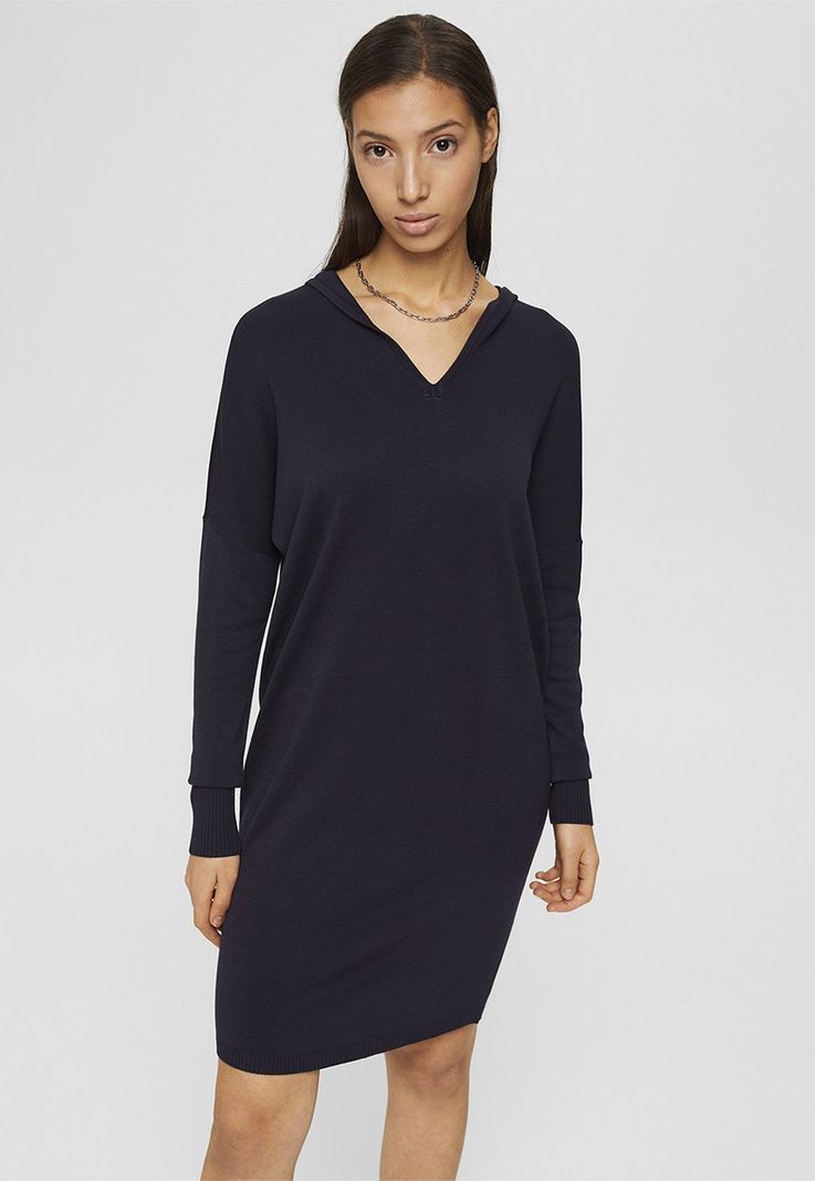 Vestido Mini Con Capucha Esprit
