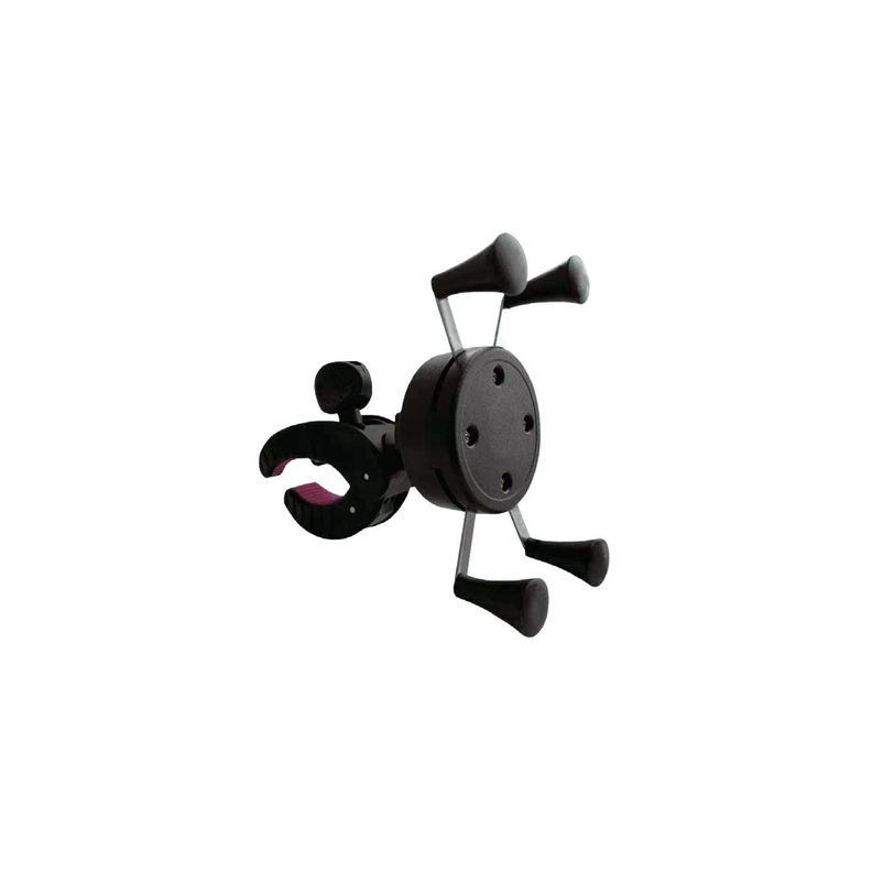 Soporte Porta Celular Para Motos Rotacion 360 Grados - PuntoStore Negro