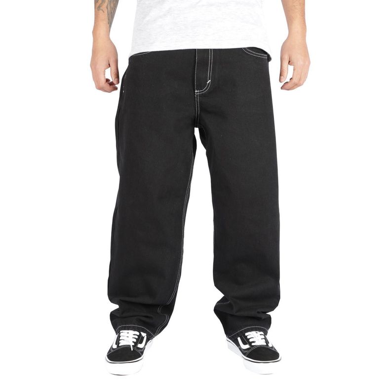 Jeans Baggy Negro Contrast Trunk Old Tree-0