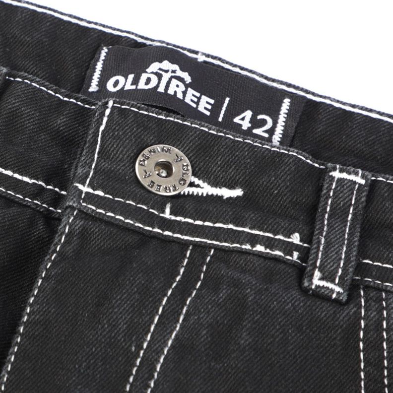 Jeans Baggy Negro Contrast Trunk Old Tree-4