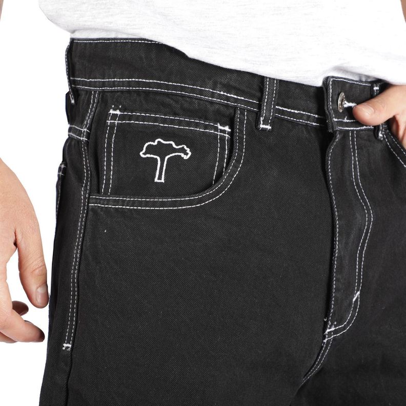 Jeans Baggy Negro Contrast Trunk Old Tree-2