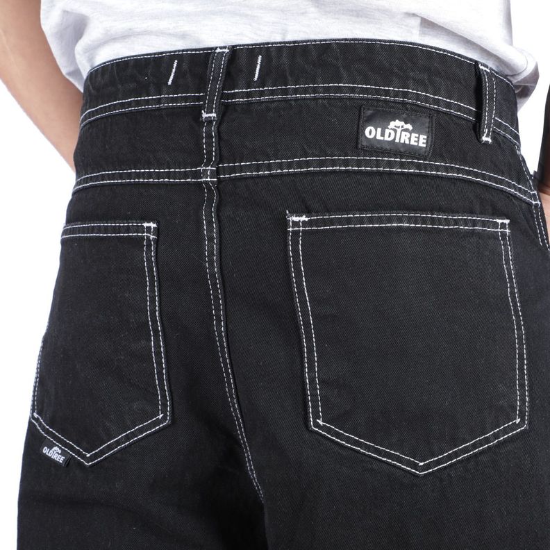 Jeans Baggy Negro Contrast Trunk Old Tree-3