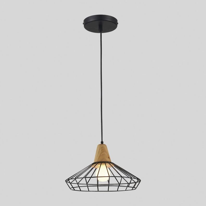 Lámpara Colgante Blix Metal Negro E-27-6