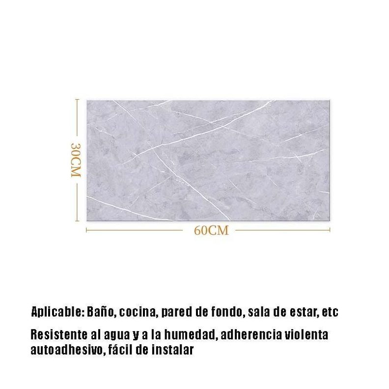 Pack 50 Laminas Autoadhesivas Pared Marmol Pvc Imp-2