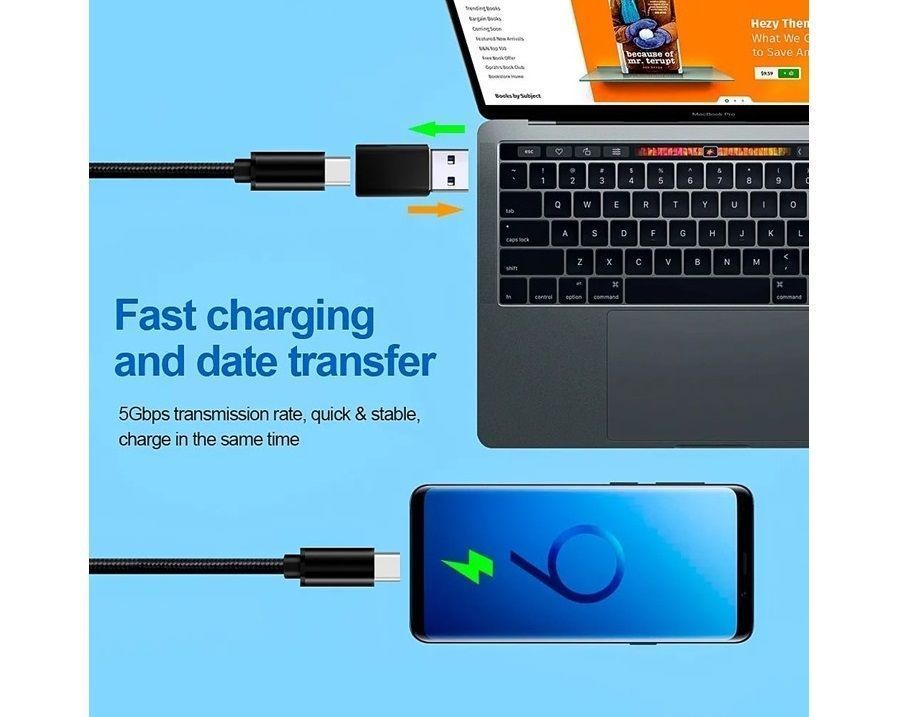 Adaptador Usb 3.0 Tipo A Macho  Tipo C Hembra-1