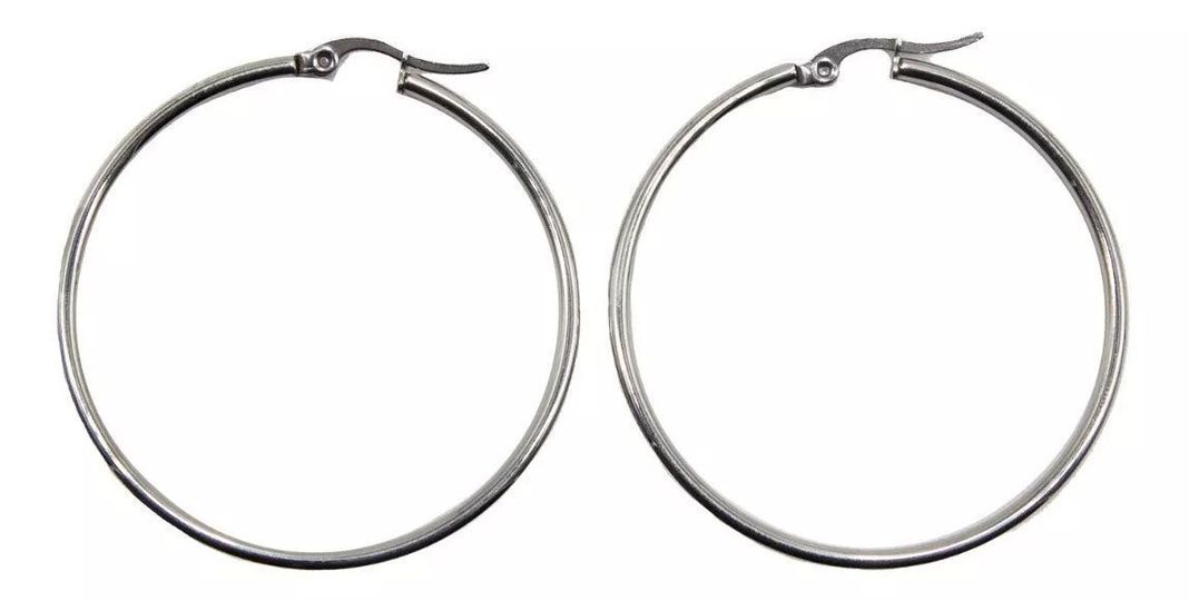 Aros Argolla Acero Quirurgico ,varias Medidas Pack 5 Pares-0