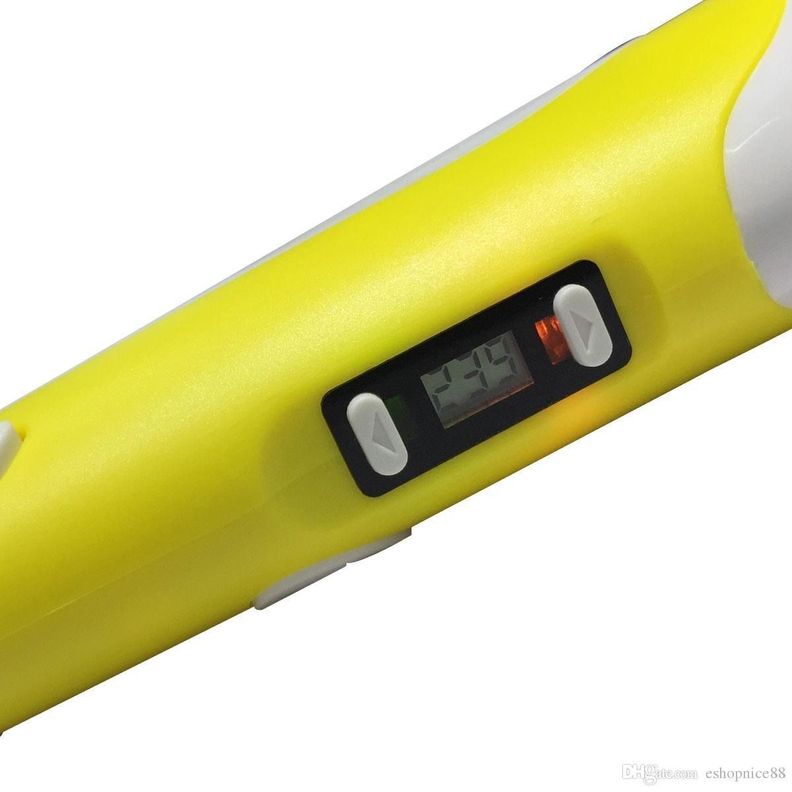 Boligrafo de impresión 3D ABS 3D PEN-2 RP100B LCD 1,75 mm - Amarillo + Set filamentos 200m-4