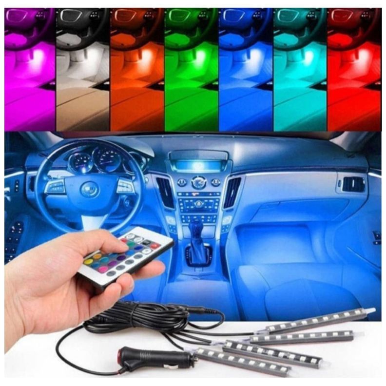 PACK 4 LUZ LED INTERIOR AUTO CONTROL REMOTO-1