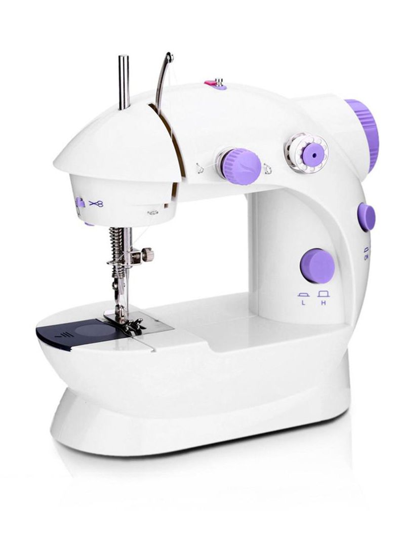 Mini maquina de coser con pedal portatil-0