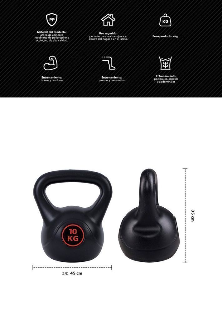 Kettlebell Pesa Rusa 10 Kg-2