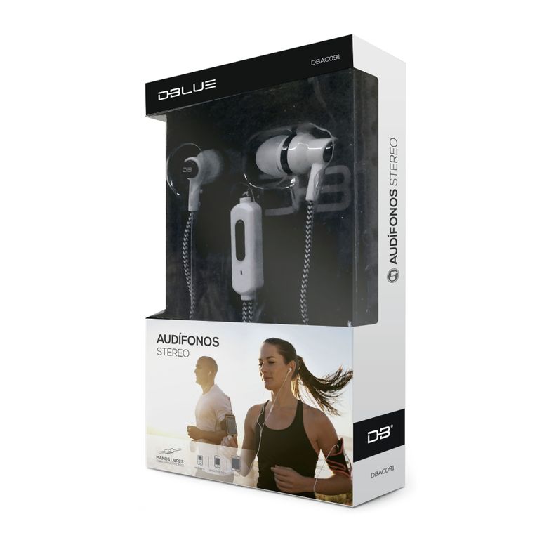 Audifonos Stereo Manos Libres Cable Textil Plug 3.5mm Negro-1