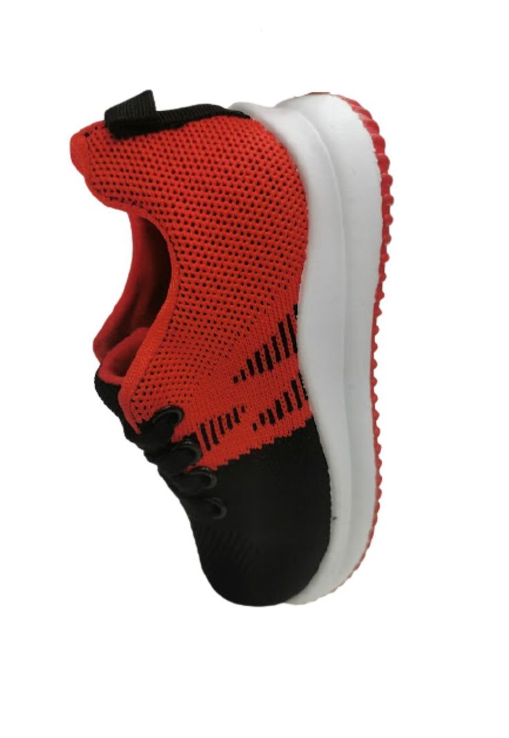 Zapatilla Deportiva Rojo Niño Cordones-2
