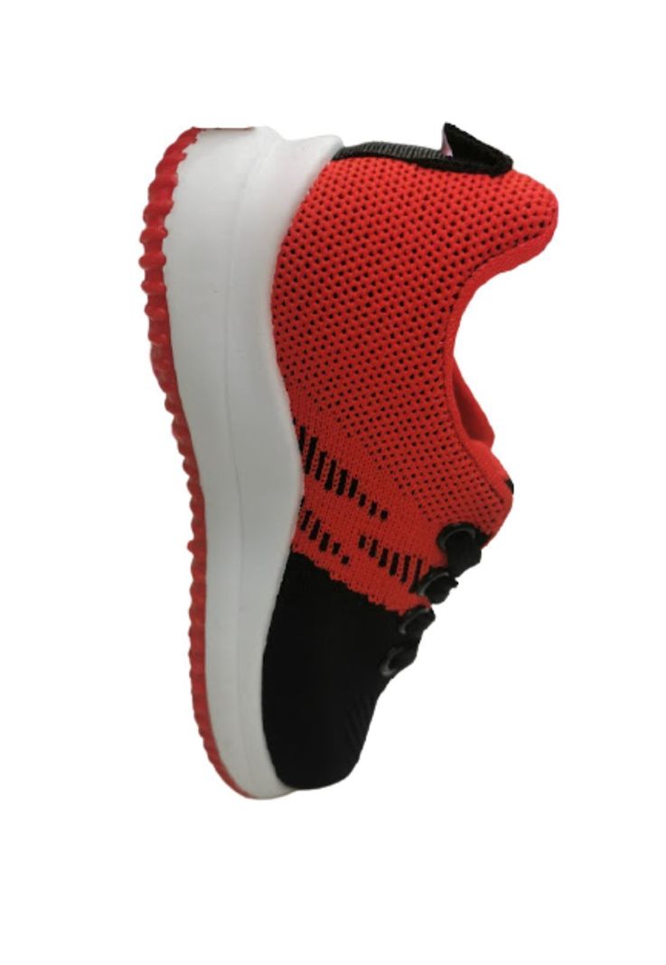 Zapatilla Deportiva Rojo Niño Cordones-3