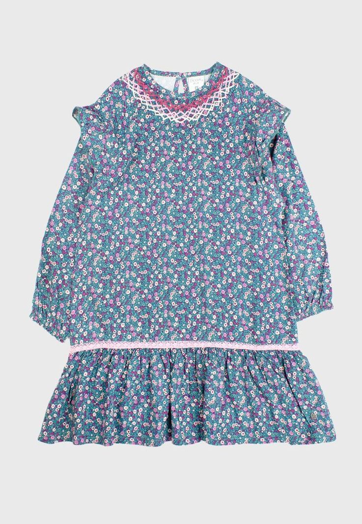 Vestido kids niña estampado outside 310-0