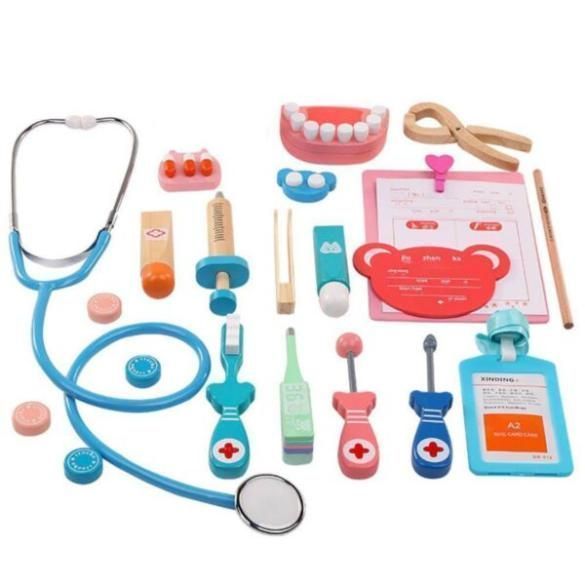 Set Doctor(a) Juguete Madera-1