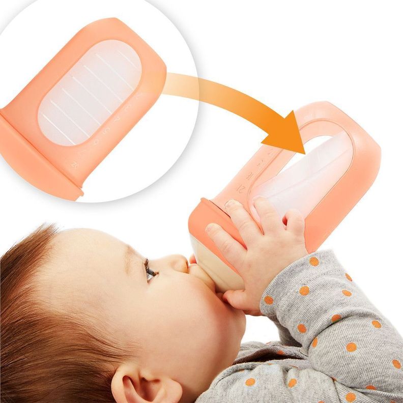 Set 3 Mamaderas con bolsa de silicona NURSH - 240 ml -3