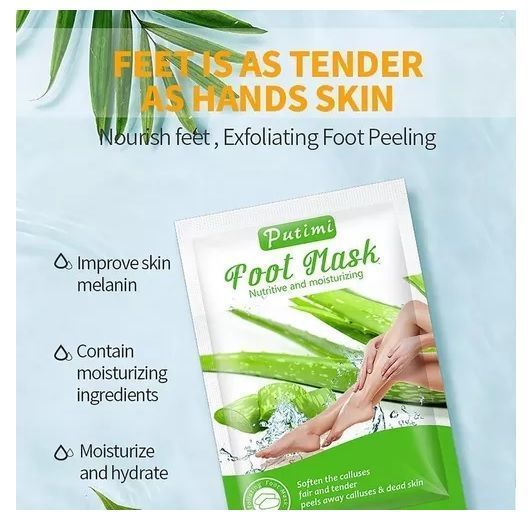 Máscara Exfoliante Pies Peeling Elimina Durezas Callos Hidra-1