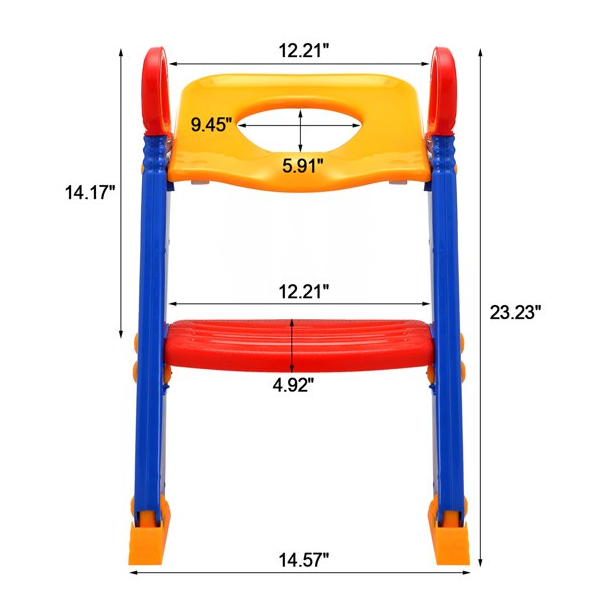 Asiento Para Inodoro Con Escalera Para Niños-2
