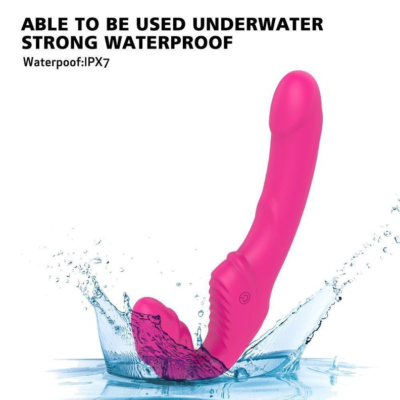 Dildo Doble Vibrador Strapless Nana-4