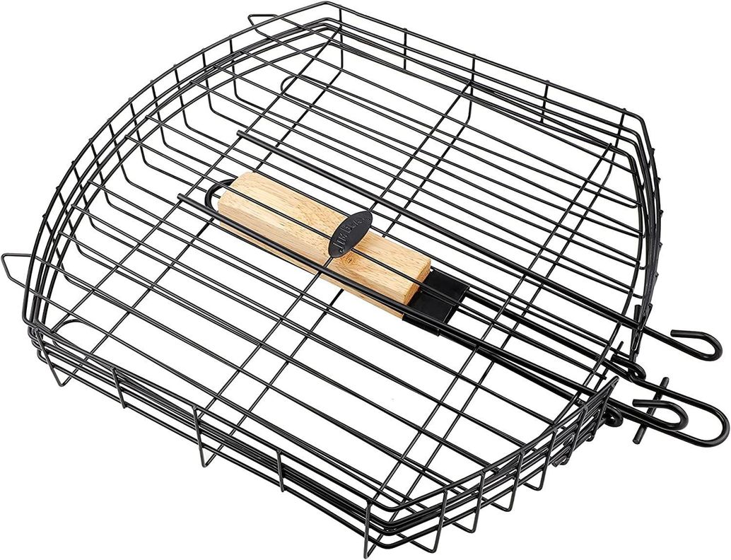 Rejilla Metal Para Parrilla Grande Mango Madera Jim Beam-3