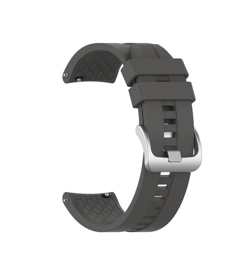 Correa Silicona Compatible Huawei Watch Gt /gt2/ Gt3 22mm Gris Oscuro-0