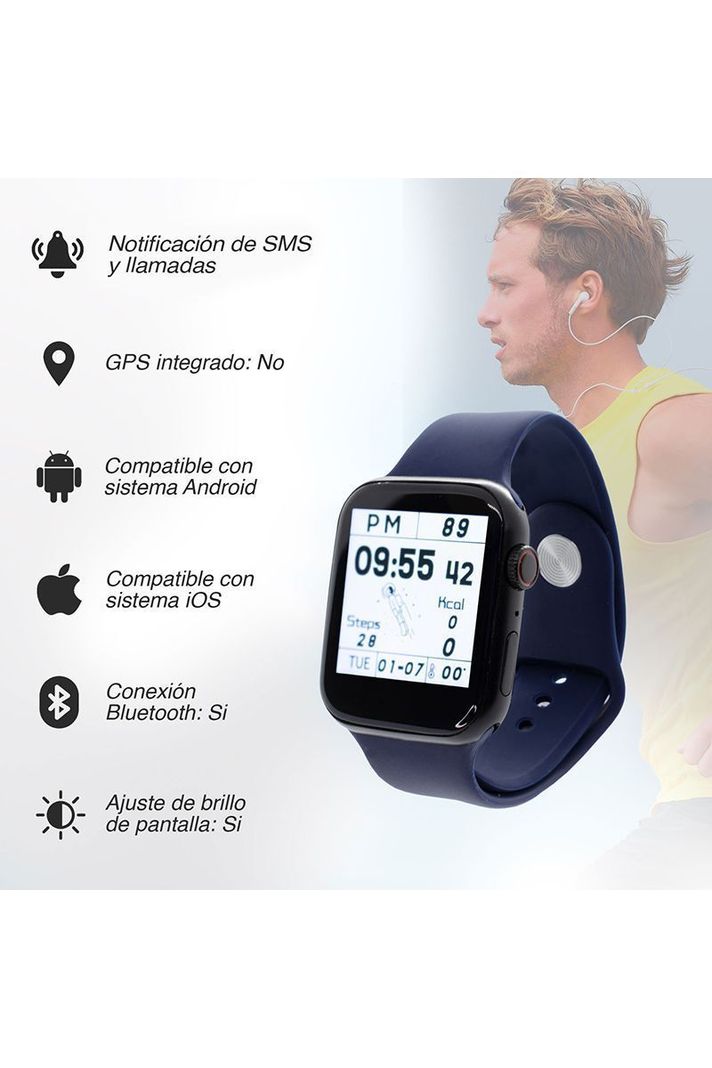 Reloj Inteligente Smartwatch ZN76 Negro-2