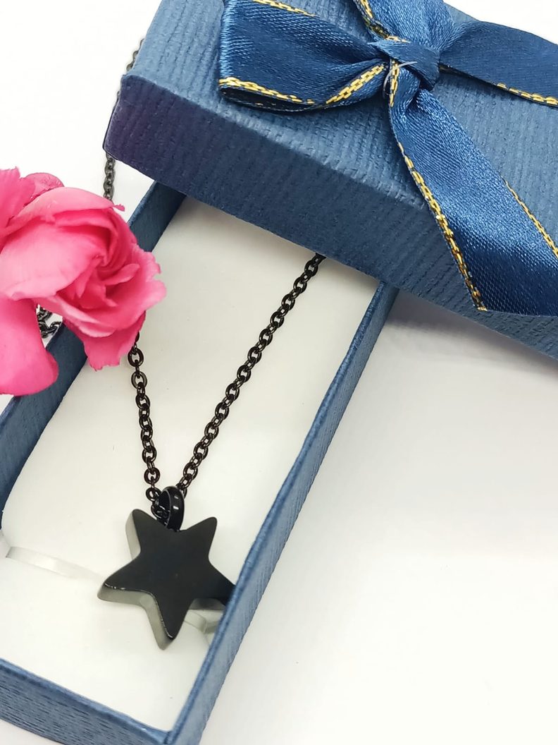 Cadena Colgante Urna Cremacion Estrella Acero Cenizas Amor -6