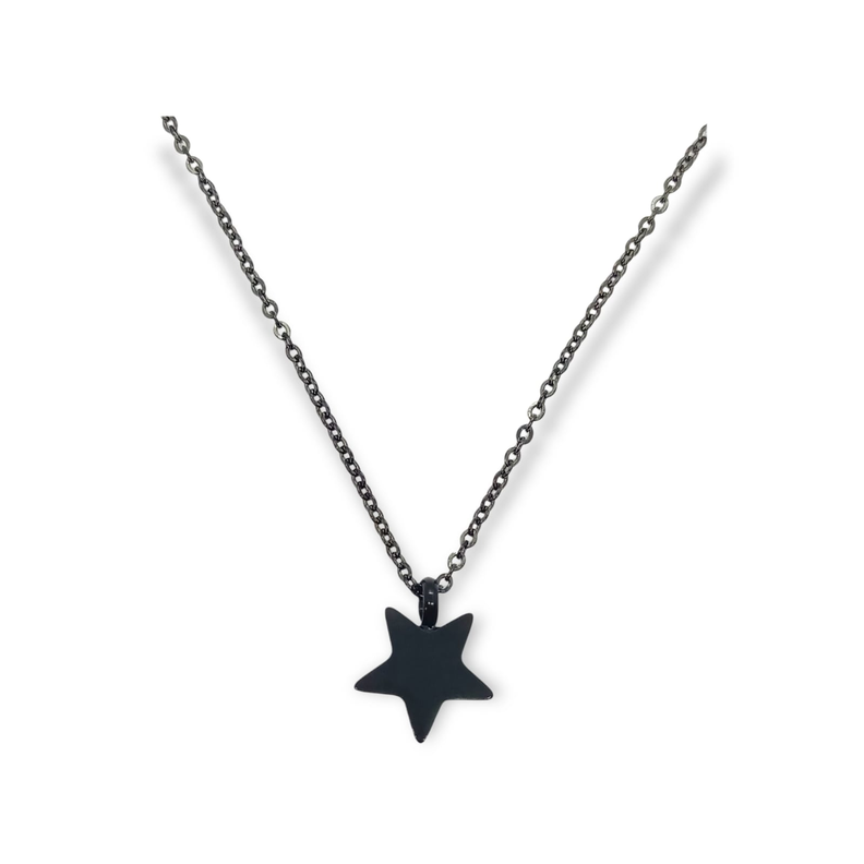 Cadena Colgante Urna Cremacion Estrella Acero Cenizas Amor -0