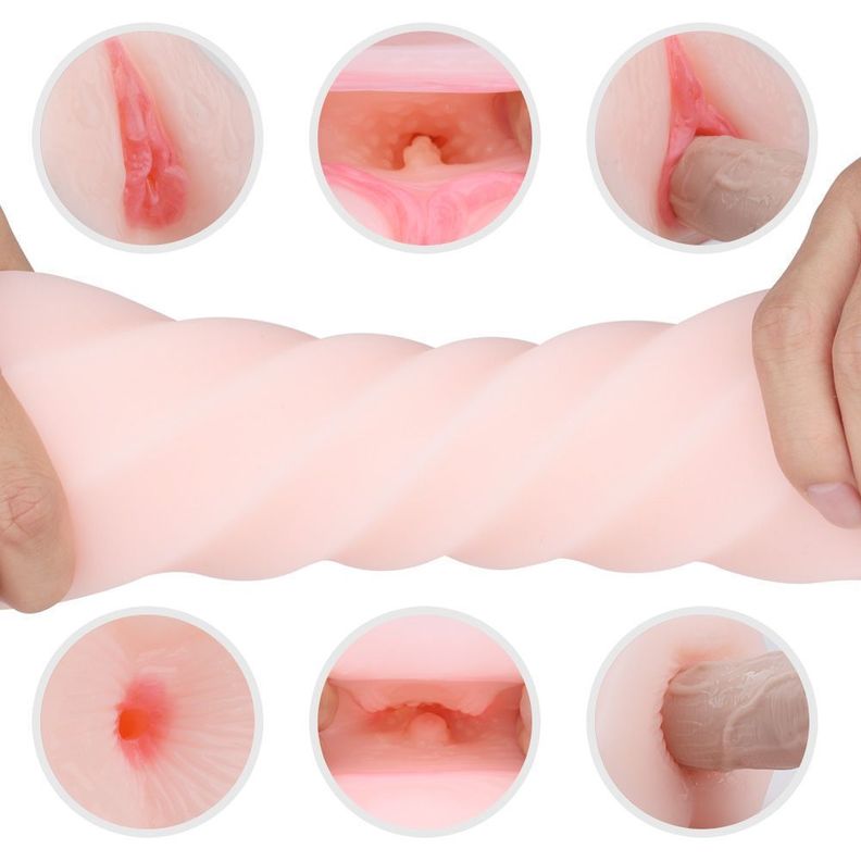 Selina Masturbador Masculino Manual Doble Vagina Ano Fersex-6