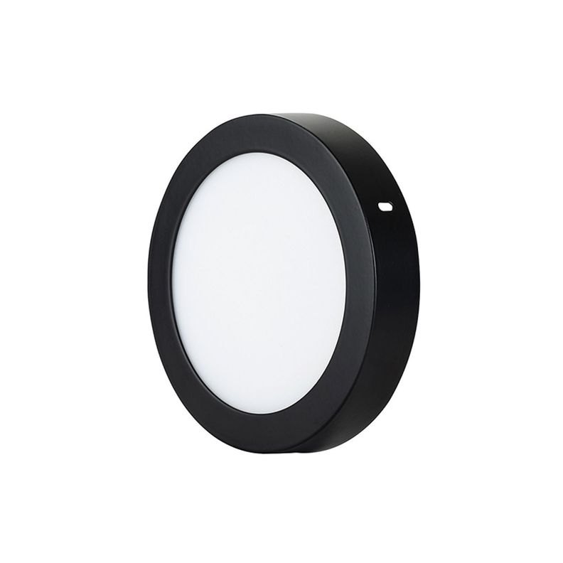 Panel Redondo LED Sobrepuesto Negro 24W Frío-2
