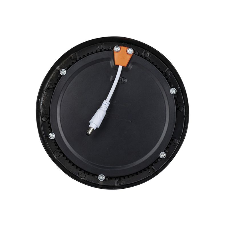 Panel Redondo LED Sobrepuesto Negro 24W Frío-3