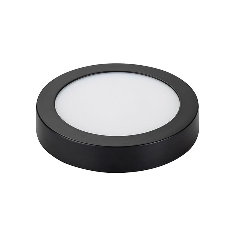 Panel Redondo LED Sobrepuesto Negro 24W Frío-0